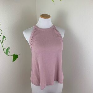 Free People Intimately Pink Ribbed Tank Top